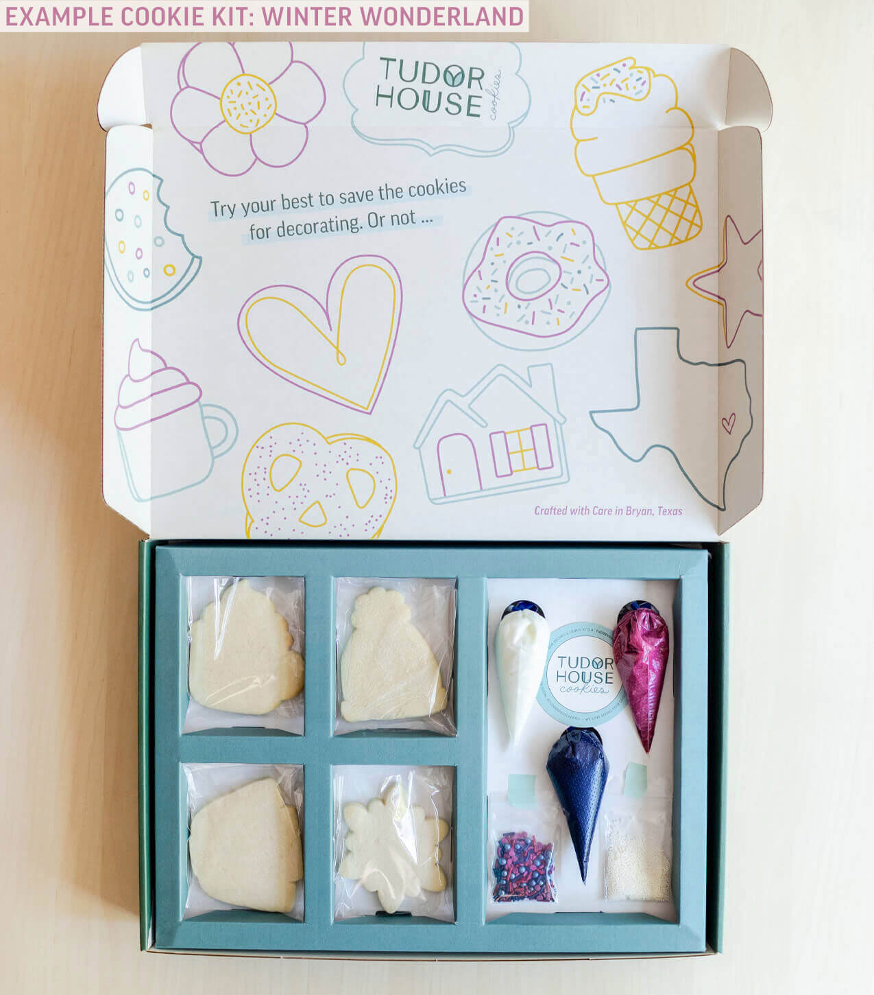 Tudor House Cookies - Winter Wonderland Cookie Kit Box